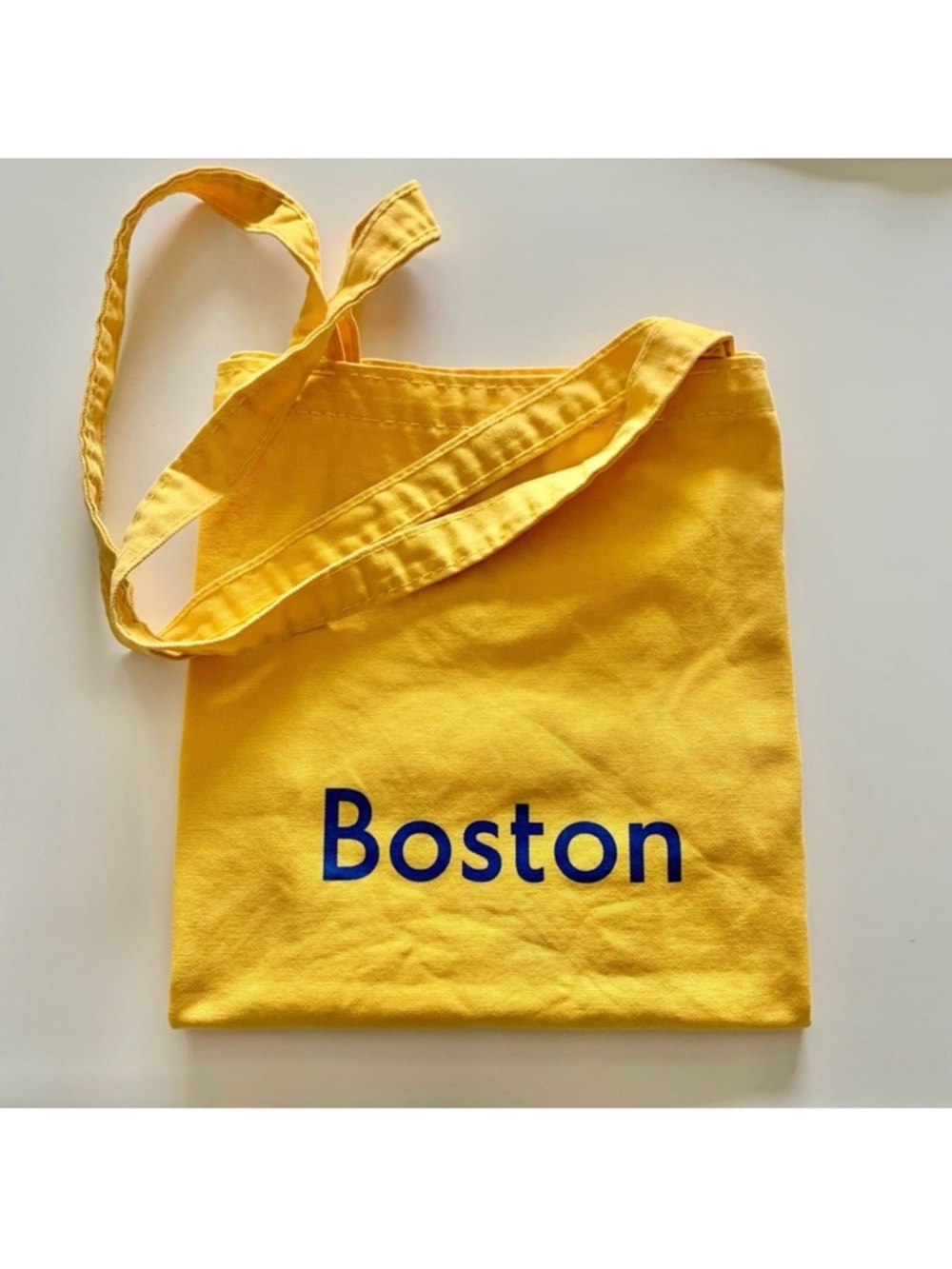 Outdoor Voices Boston Tote Yellow and Blue Boston Marathon